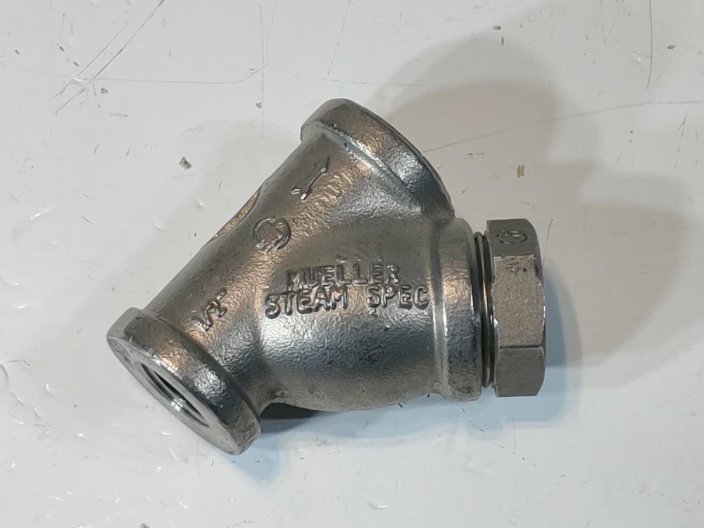 Mueller 1/2" FNPT "Y" Strainer 50-580-01 CF8M