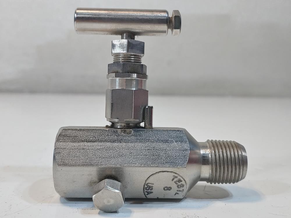 Lone Star by PGI 1/2" Needle Valve 316SS 10000 PSI V-522S6P