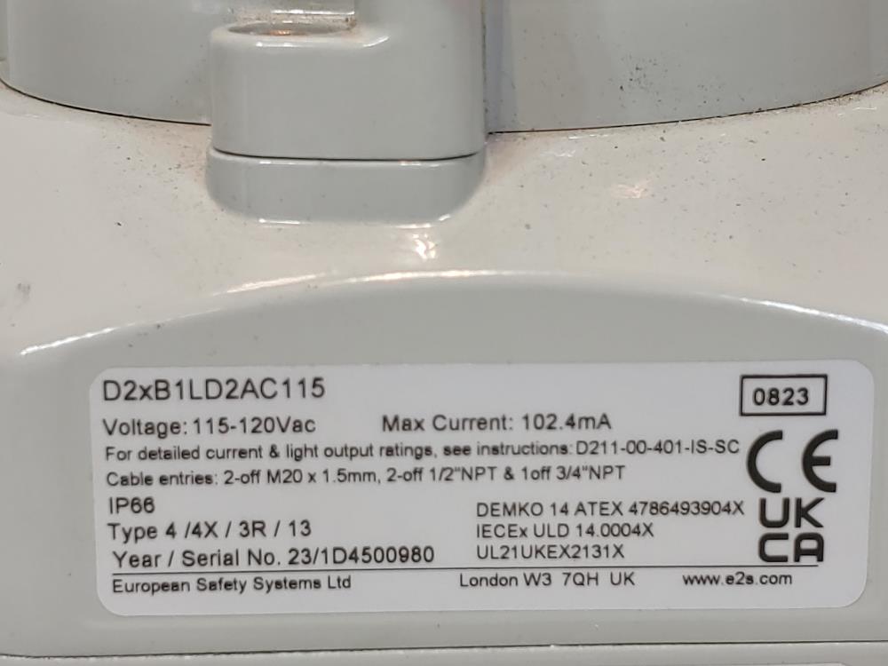 E2S Warning Signals LED Beacon D2XB1LD2AC115MN1A1G/R