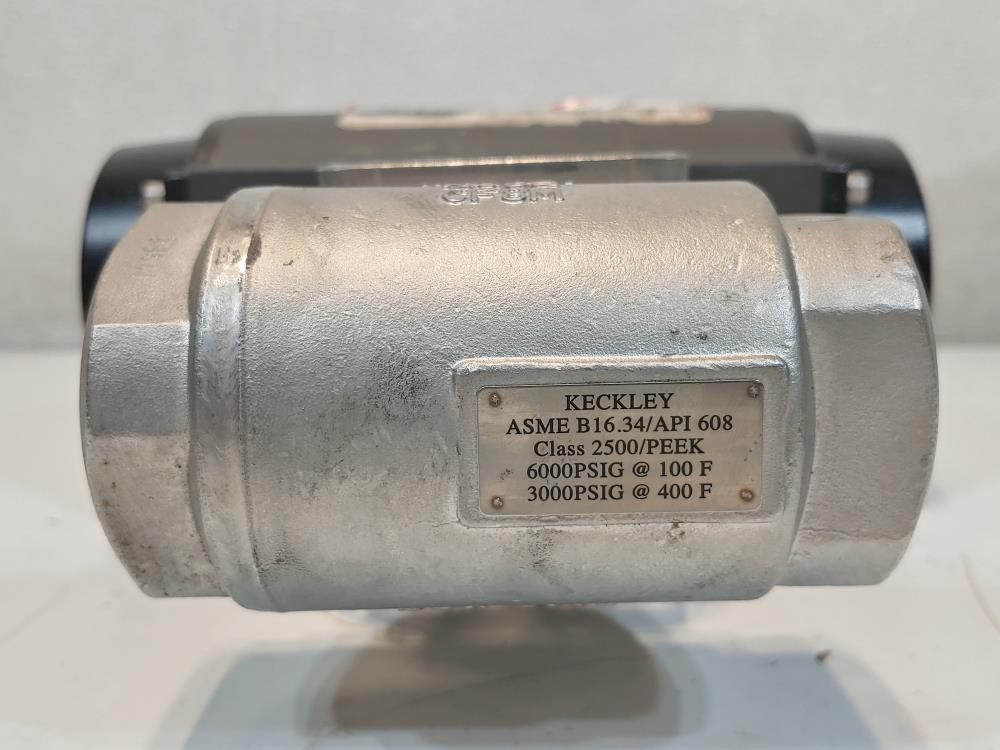 Keckley C-1000SR4 Spring Return Actuator w/ 1" Ball Valve & Mechanical Switch