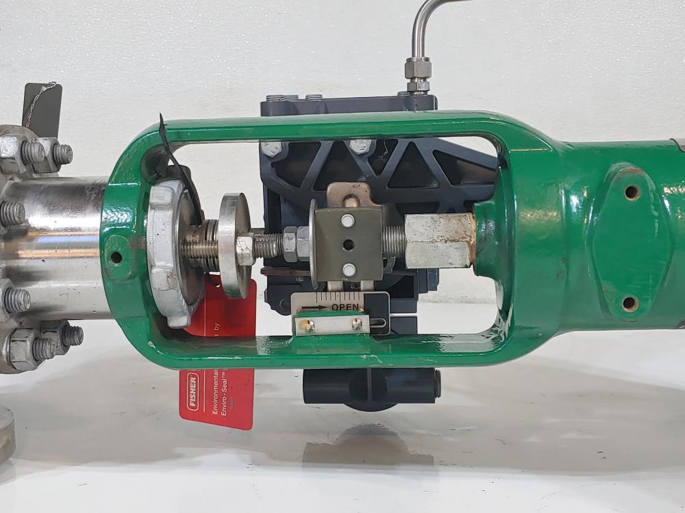 Fisher 2" 300# Actuated Control Valve Type E7 w/ Fieldvue Positioner DVC6000