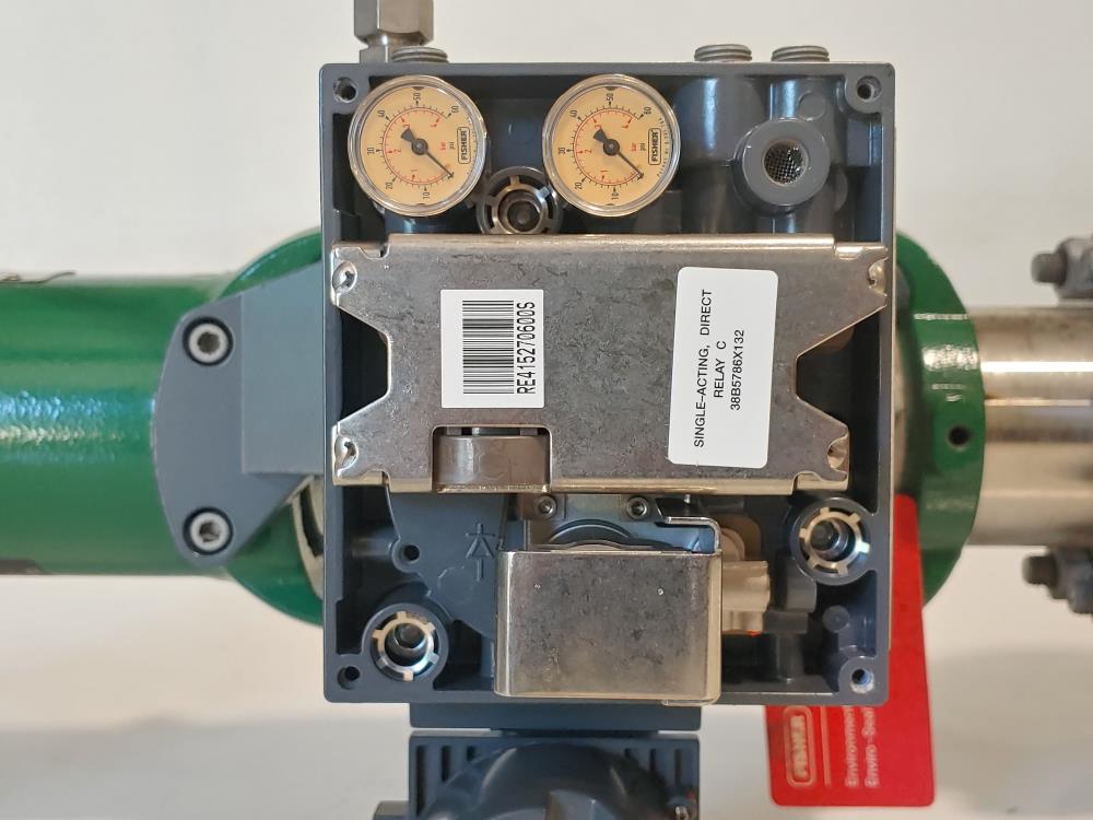 Fisher 2" 300# Actuated Control Valve Type E7 w/ Fieldvue Positioner DVC6000