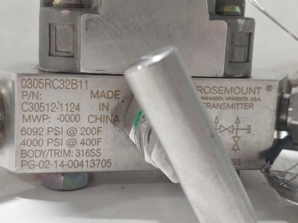 Rosemount 3051 Smart Family Hart Transmitter w/Manifold 3051CD2A02A1AM5E5P1S5Q