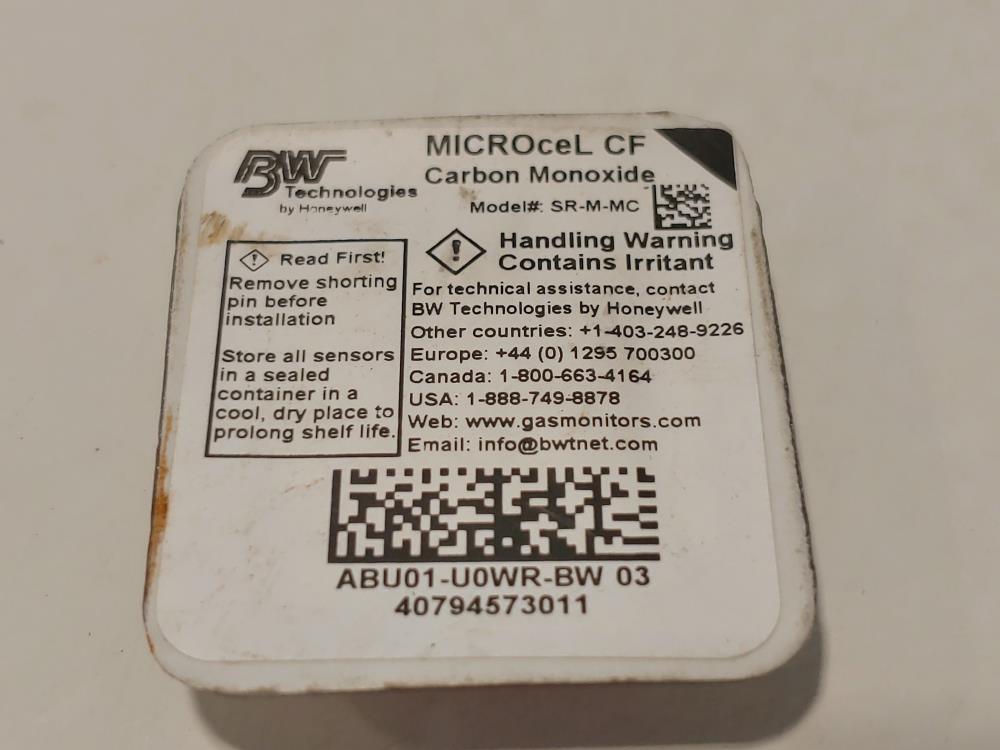 Honeywell BW SR-M-MC Replacement MICROceL Carbon Monoxide (CO) Sensor
