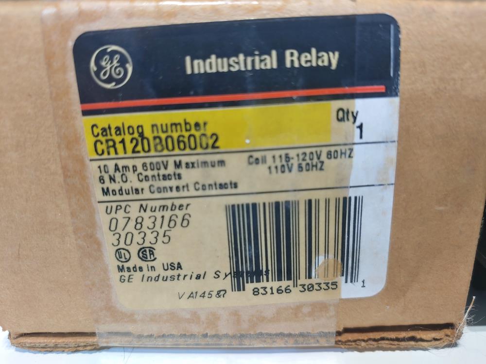 General Electric Magnetic Motor Starter CR120B06002