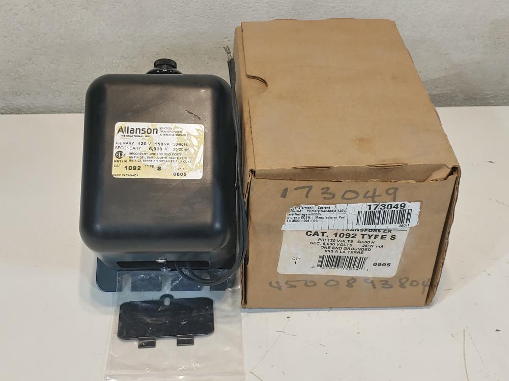 Allanson 1092 Type S  Ignition Transformer