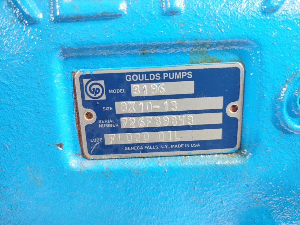 Goulds 3196 XLT-X Centrifugal Pump 8"x10"-13 " 