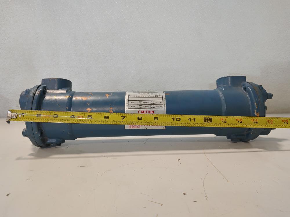 ITT Standard BCF Shell & Tube Heat Exchanger, Copper Tubes, 5-030-03-014-005 