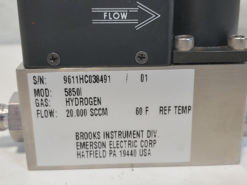 Brooks 5850i Mass Flow Controller 60 F REF Temp