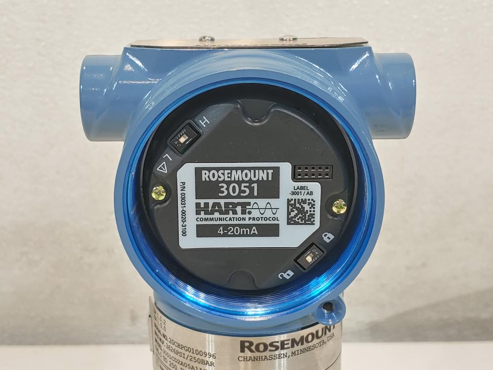 Rosemount Emerson 3051 Hart Pressure Transmitter  3051CD2A05A1AH3E5CN