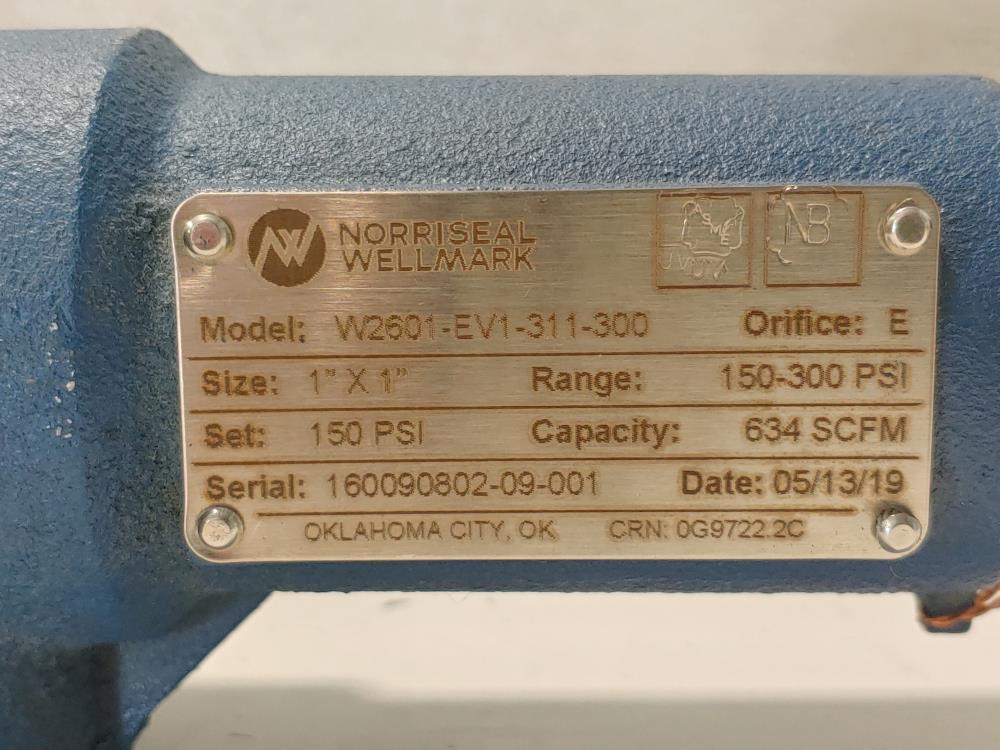 Norriseal 1" Spring Relief Valve VV2601-EV1-311-300