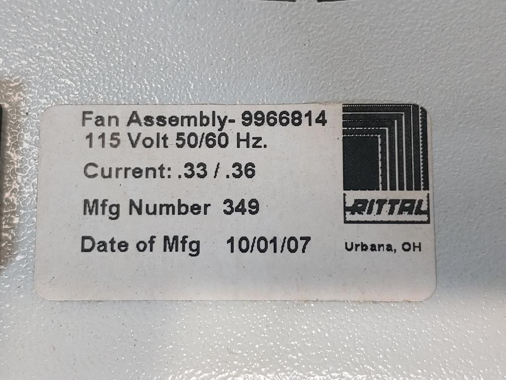 Rittal Fan Assembly - 9966814 / 115 Volt 50/60 Hz