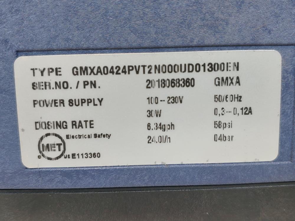 ProMinent GAMMA/X  Driven Metering Pump Model#:  GMXA0424PVT2N000UD01300EN