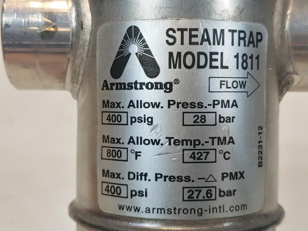 Armstrong 1811 - 3/4" NPT Inverted Bucket Steam Trap 400 PSI