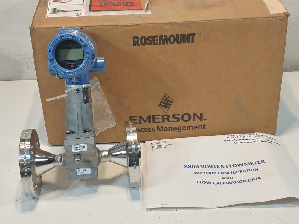 Rosemount 8800DR010SA6E1P1E5M5HR5DS3 Redicer Vortex Flow Metter