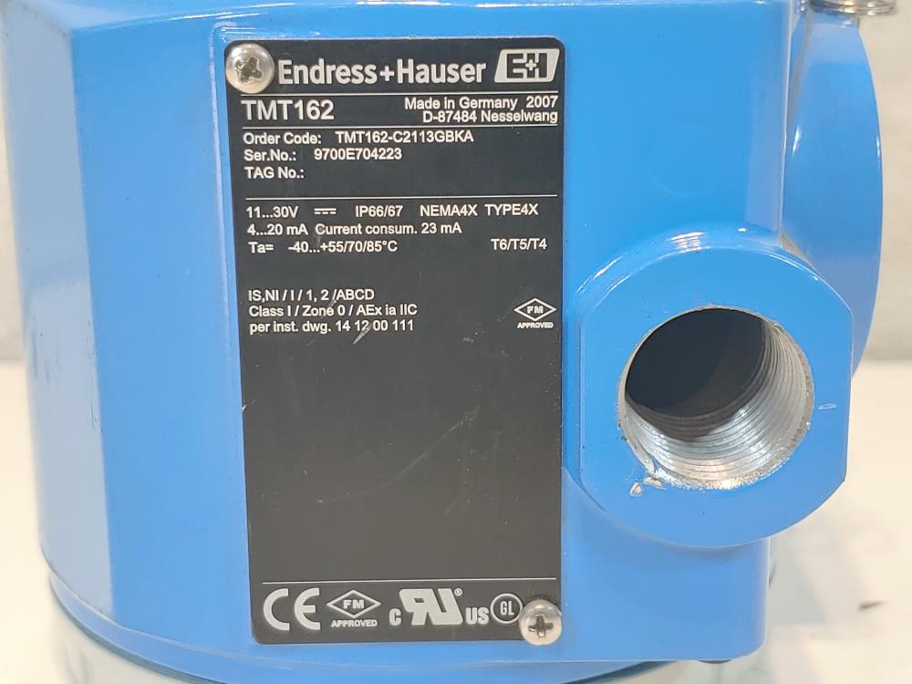 Endress Hauser SMART Temperature Field Transmitter Model: TMT162-C2113GBKA