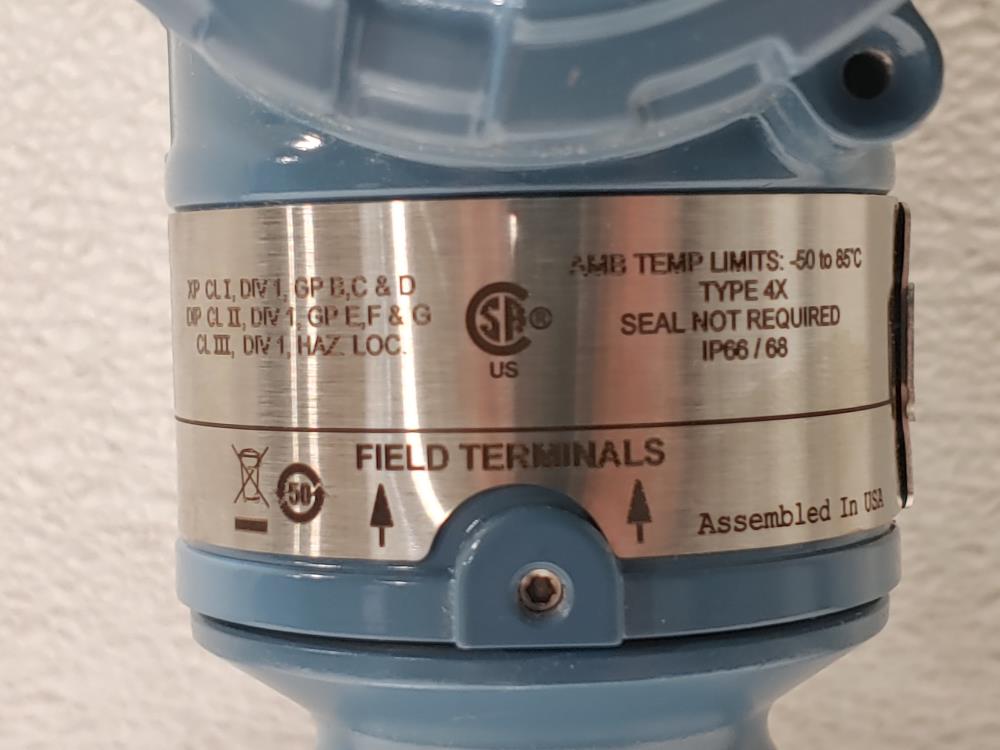 Rosemount 3051 Smart Family Pressure Transmitter 3051TG4A2B21AS5E5M5 w/Manifold 
