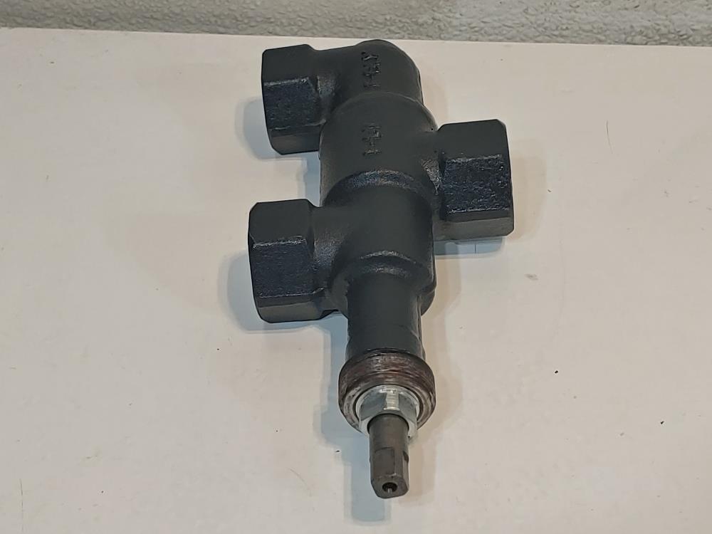 Henry 8022A 3-Way Dual Shut-off Valve 3/4" FPT x FPT x FPT