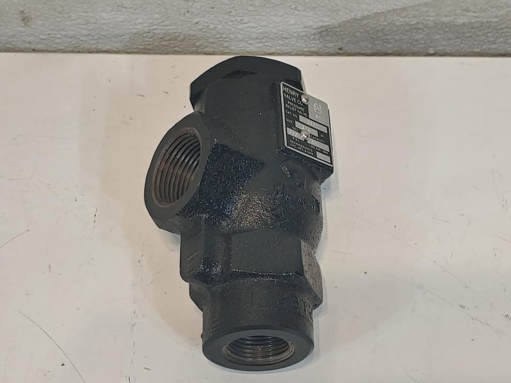 Henry 5602 Angle Type Pressure Relief Valve 3/4" FPT x 1" FPT