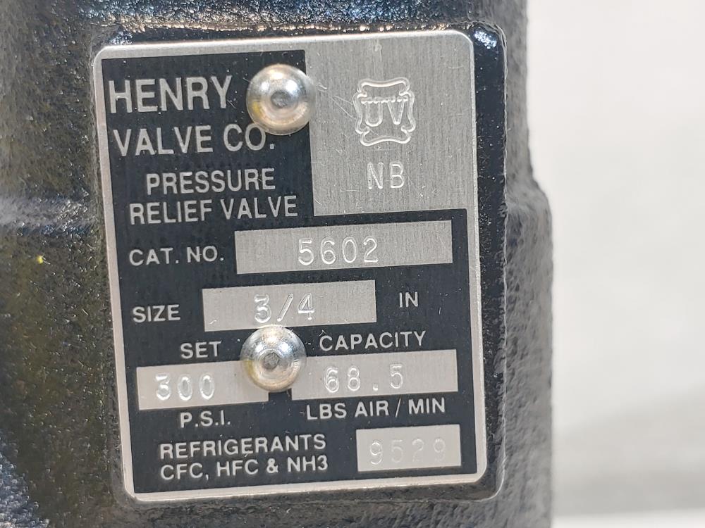 Henry 5602 Angle Type Pressure Relief Valve 3/4" FPT x 1" FPT