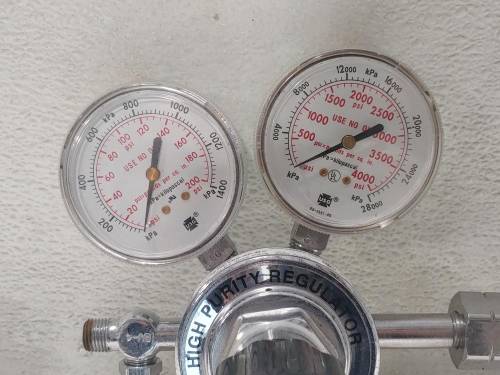 Smith HPS270-125-4F-BV Compressed Gas Regulator 