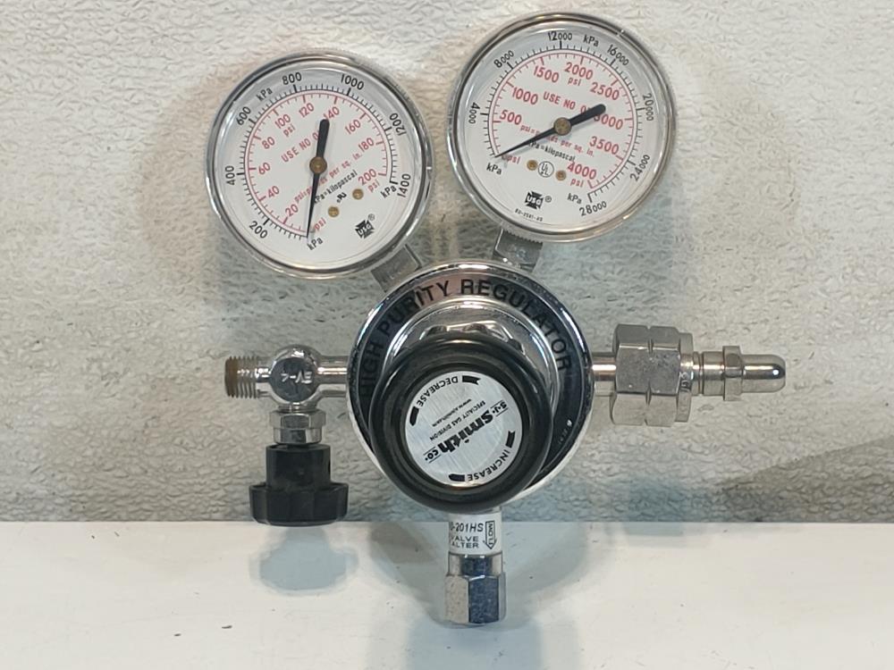 Smith HPS270-125-4F-BV Compressed Gas Regulator 