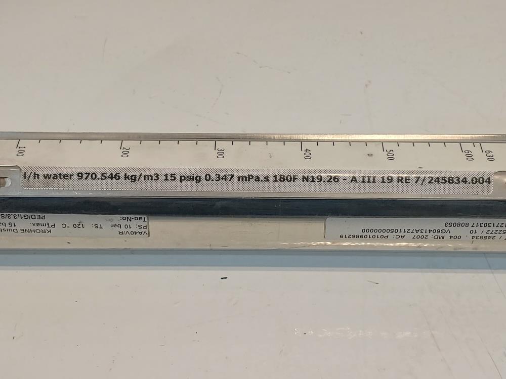 Krohne VA40V/R VariableArea Flow Meter