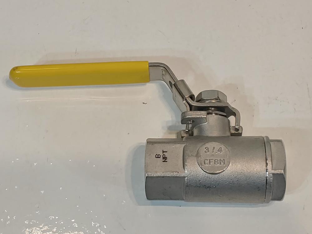 Lot of (4) T.C.I 3/4" NPT CF8M Ball Valve