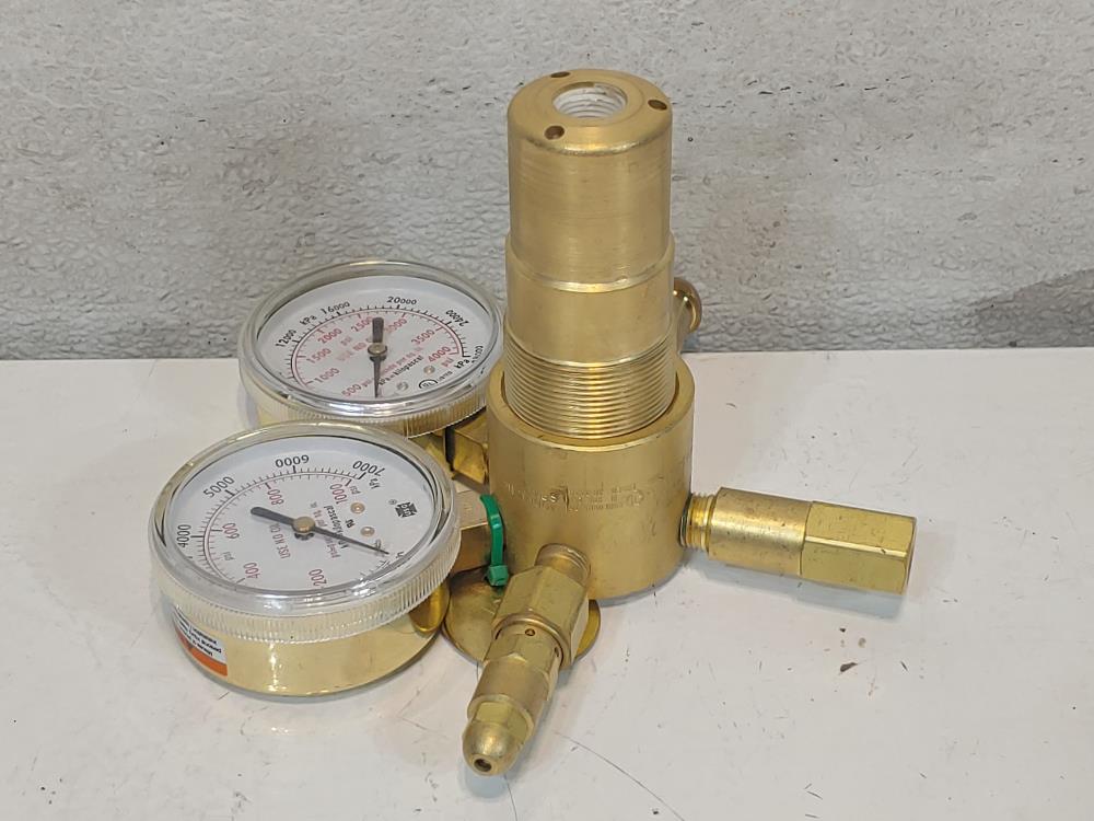 Victor Model SR4F-580 Heavy Duty/High Capacity Inert Gas Single Stage Regulator 