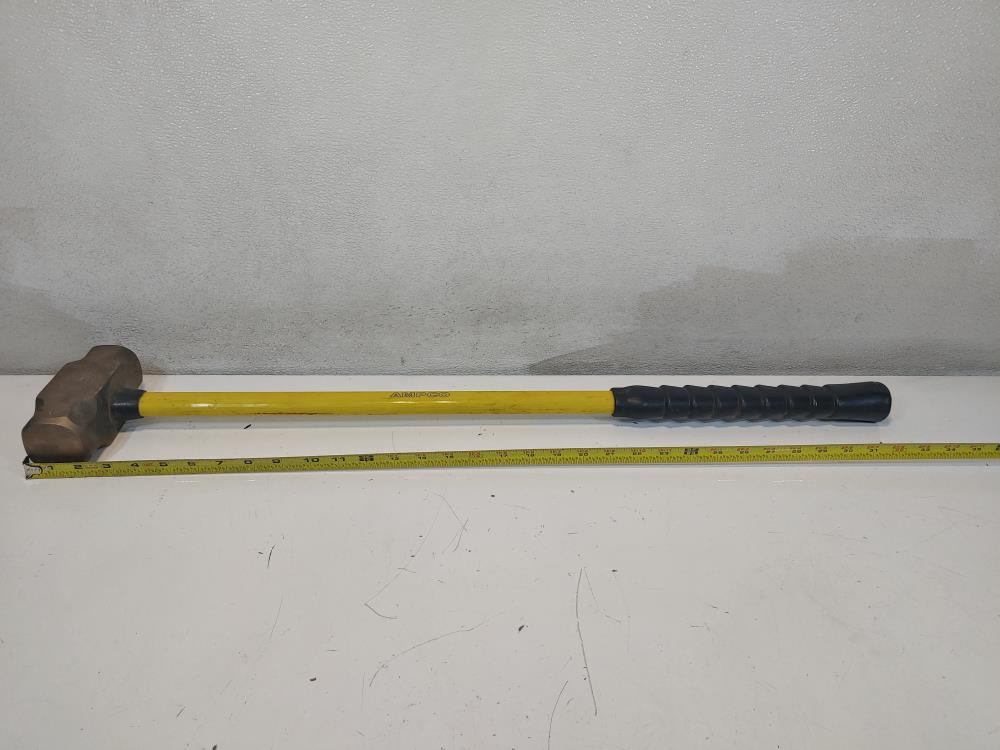 Ampco H-71 Aluminum Bronze, Fiberglass Handle Non-Sparking Sledge Hammer
