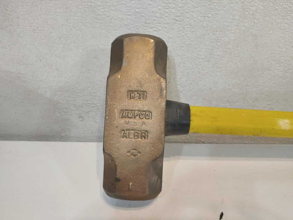 Ampco H-71 Aluminum Bronze, Fiberglass Handle Non-Sparking Sledge Hammer