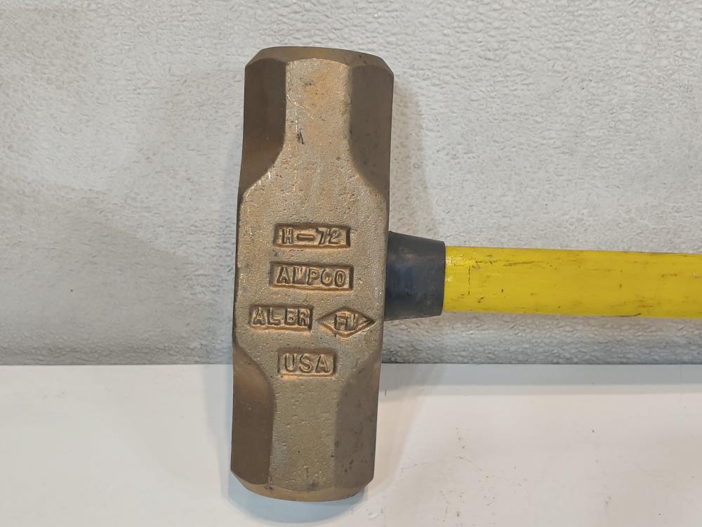 Ampco H-72 Aluminum Bronze, Fiberglass Handle Non-Sparking Sledge Hammer