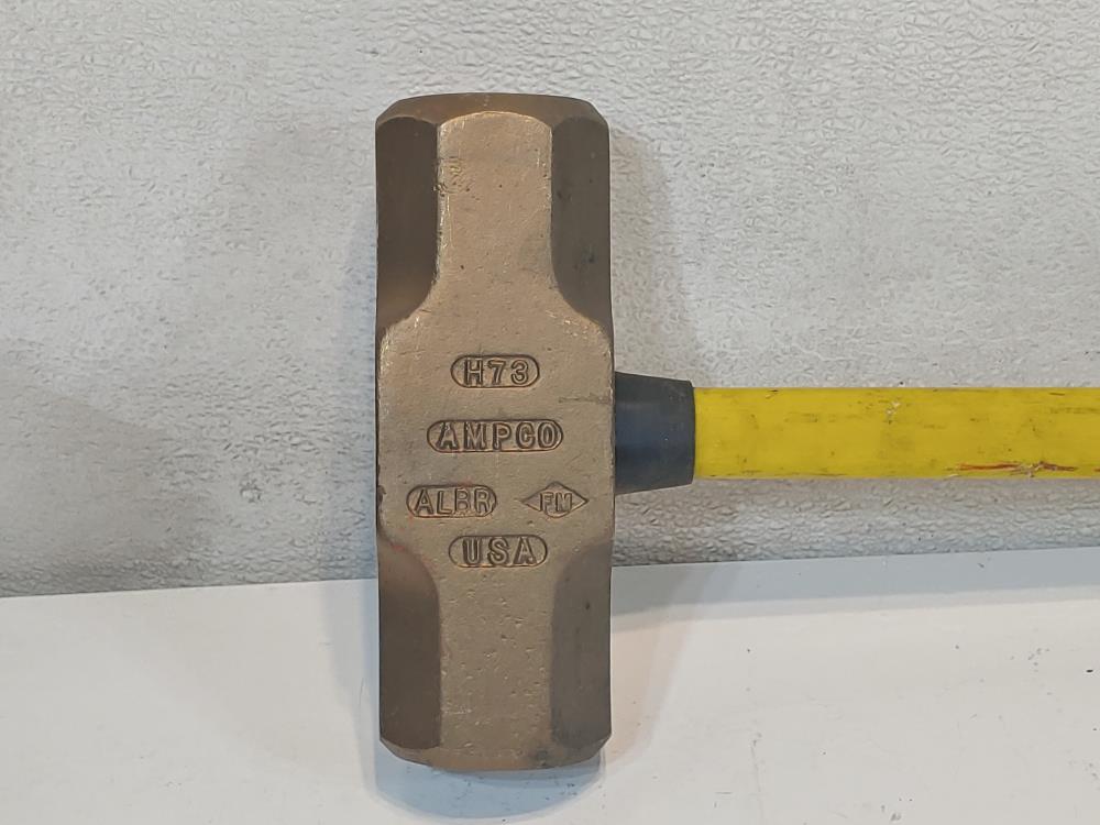 Ampco H-73 Aluminum Bronze, Fiberglass Handle Non-Sparking Sledge Hammer