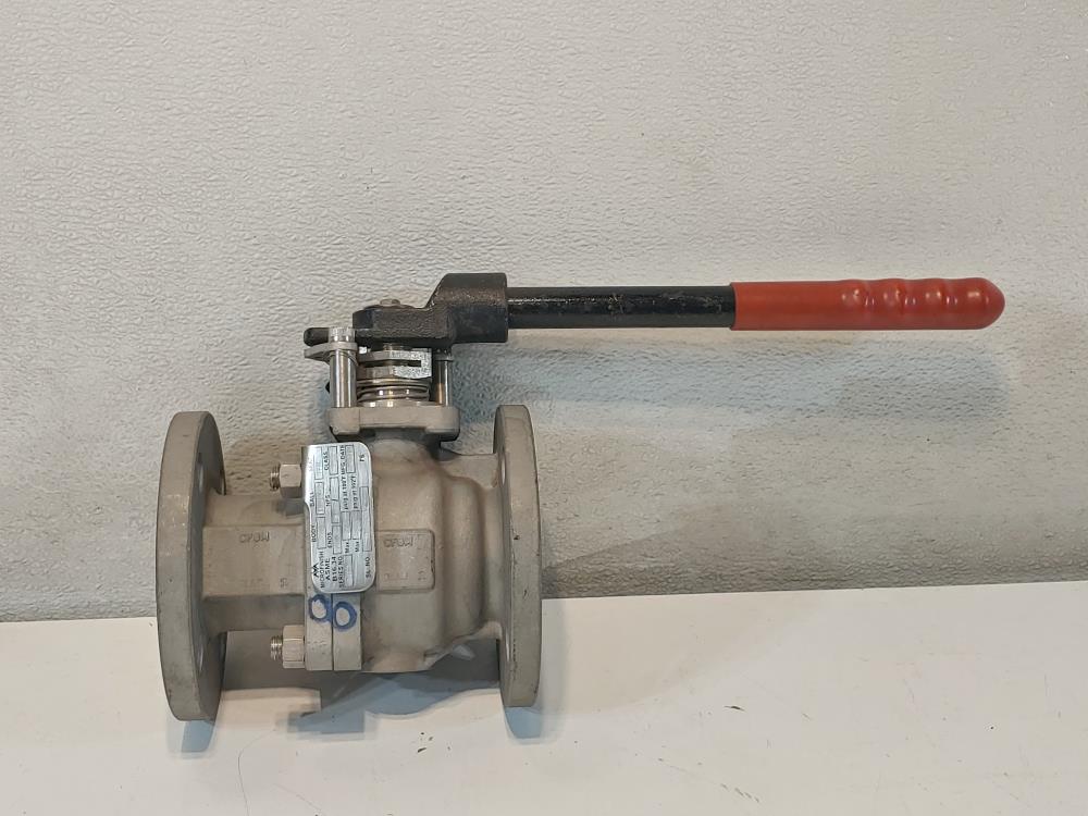 MicroFinish Valve 2" 150# Ball Valve w/ Handle CF8M Full Port 