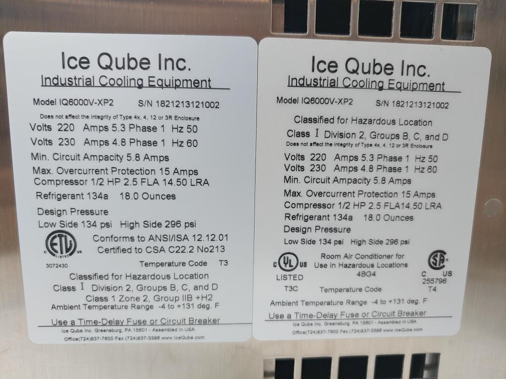 Ice Qube Air Conditioner Model#: IQ6000V-XP2