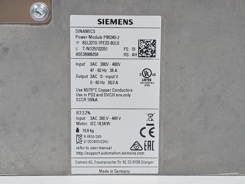 Siemens Sinamics Power Module, Control Panel & Basic Operator Panel