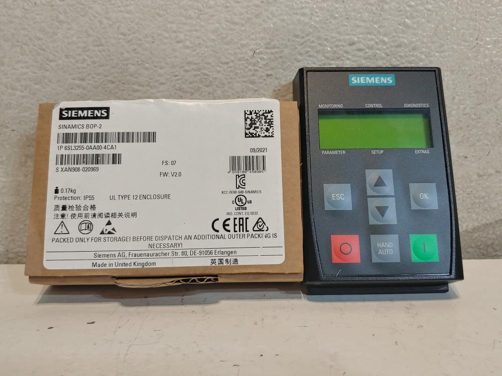 Siemens Sinamics Kit: Power Module 6SL3210-1PE14-3UL1, Control Unit & Panel