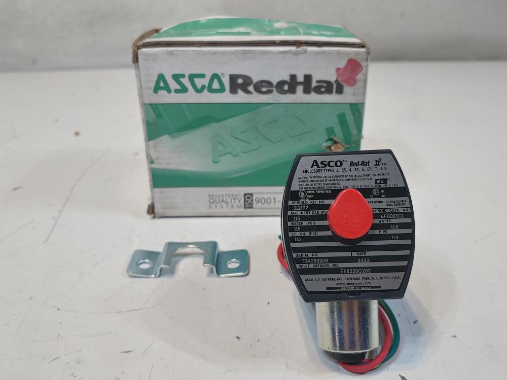 Asco Red-Hat 1/2" EF8320G202/EF8003G1 Solenoid Valve 