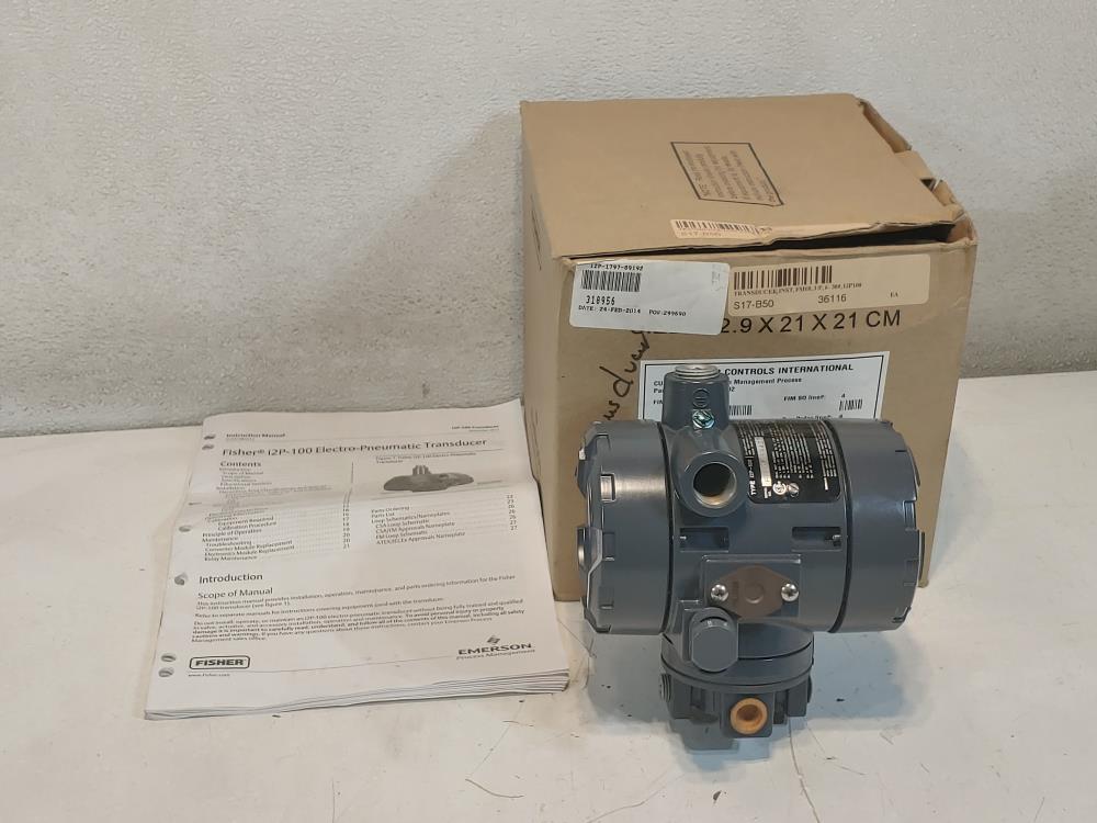 Fisher i2P-100 Electro-Pneumatic Transducer