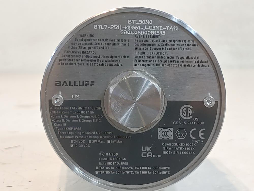 Balluff Transducer BTL7P511M0661JDEXCTA12