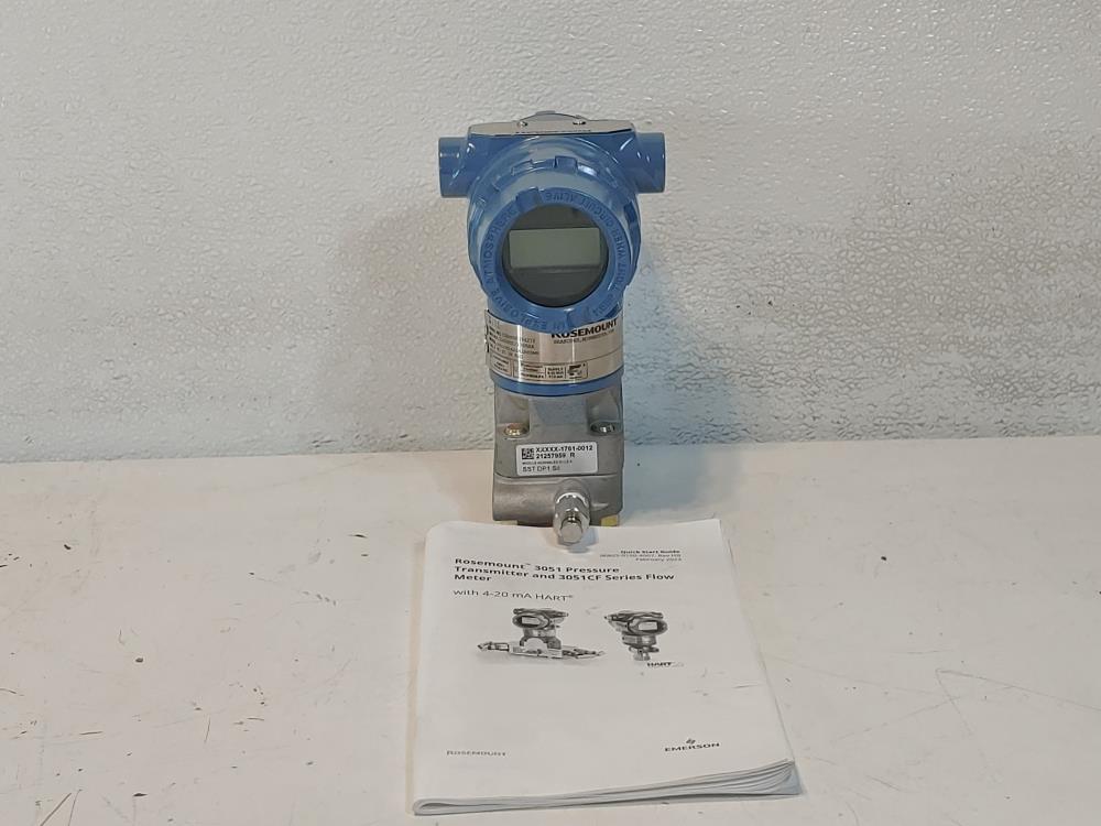 Rosemount 3051 Pressure Transmitter Model#: 3051CD1A22A1AE5M5