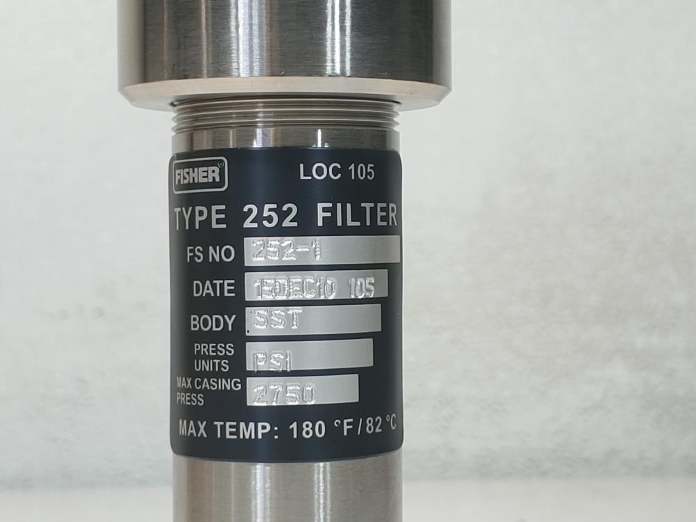 Fisher Type 252-1 Pilot Supply Filter