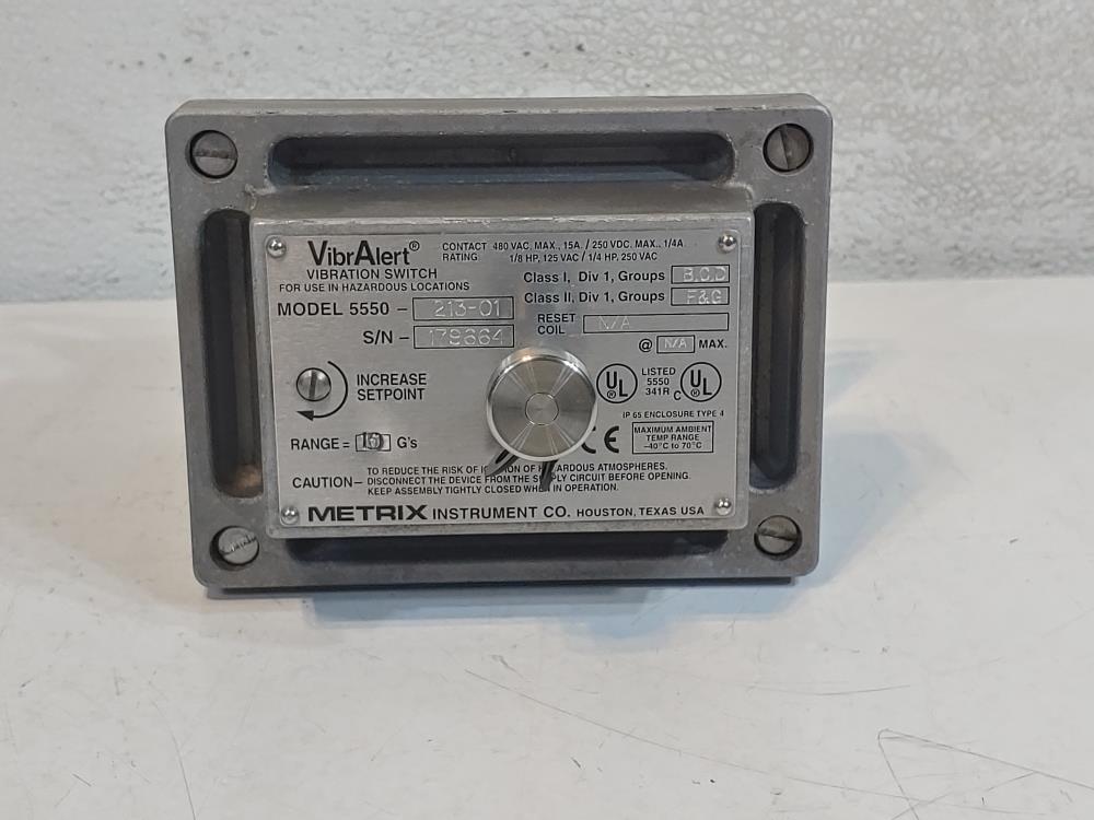 Metrix Vibr Alert Mechanical Vibration Switches Model# 5550-213-01
