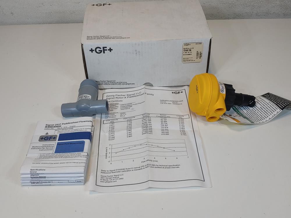 Signet 325376CP0 Georg Fischer Signet 2537 Paddlewheel Flow Sensor
