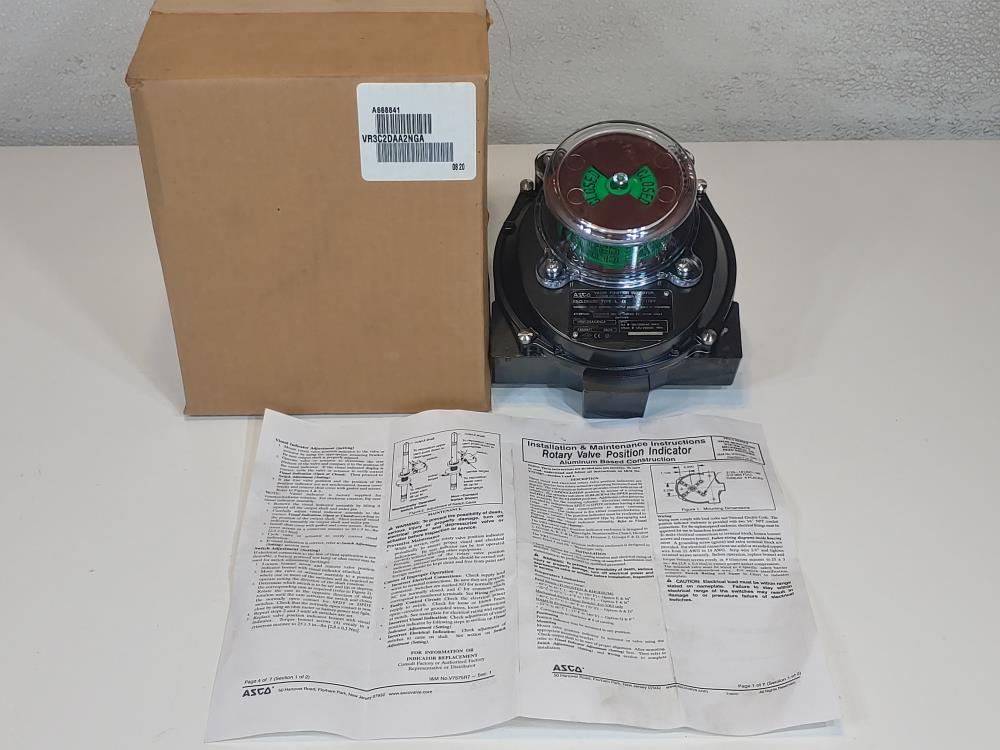 Asco Rotary Valve Position Indicator VR3C2DAA4NGA ***Lot of (2)***
