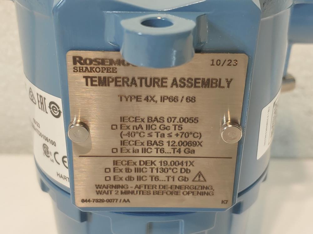 Rosemount Emerson 644 Temperature  Transmitter Assembly Model 644HAK7J6M5 
