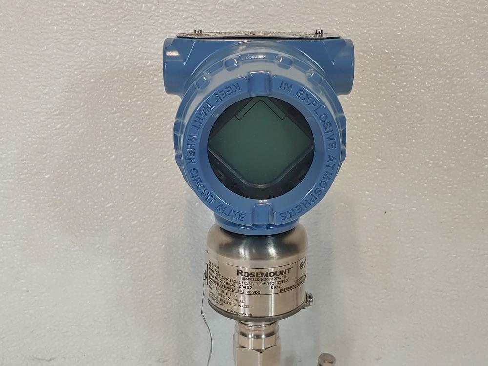 Rosemount 3051S In-Line Pressure Transmitter #3051S1TG1A2A11A1AD1K5M5Q4Q8QTT1DO