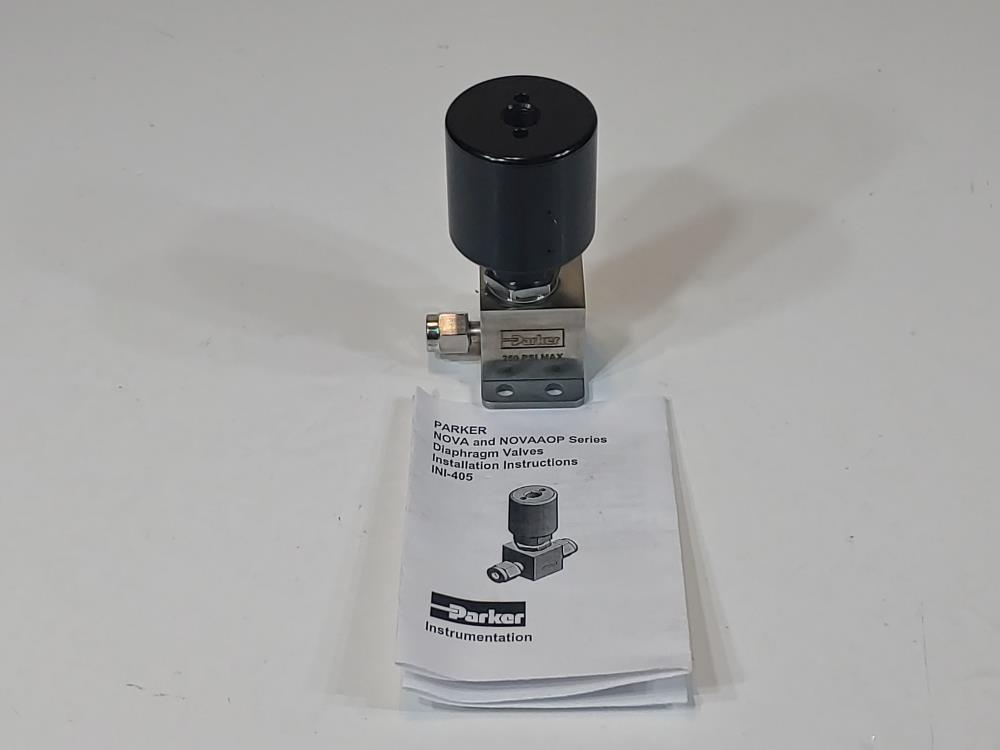 Parker SS Pneumatic Diaphragm Valve NOVAAOP3S21TTMHVESP 26GG