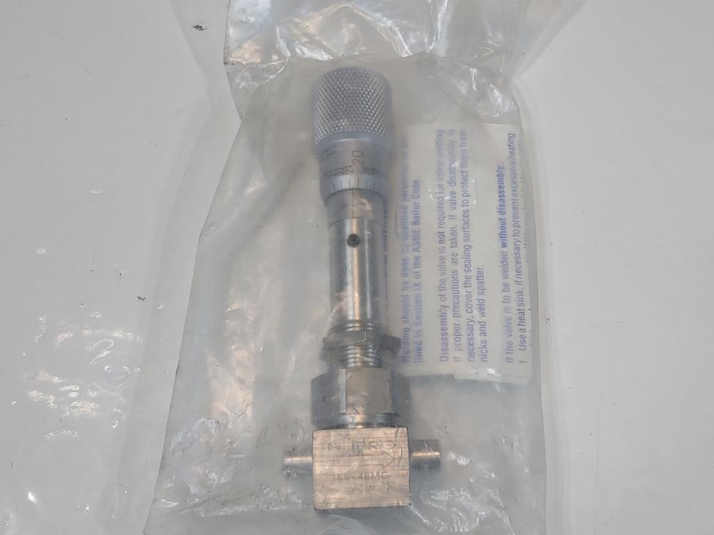 Swagelok SS-4BMG-TW, SS Metering Bellows Sealed Valve 1/4" TSW 
