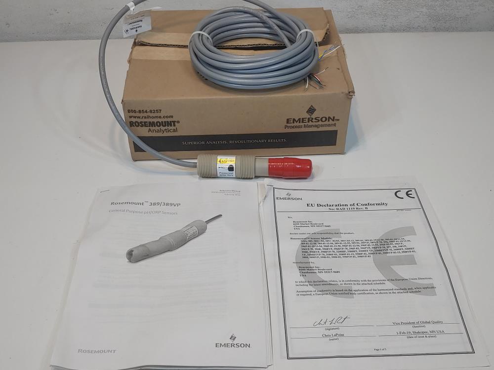 Rosemount Analytical PH Sensor 389-01-10-55 